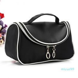 Wholesale- 2021 Professional Women Makeup Case Bags Ladies Black Large Capacity Portable Cosmetic Storage Travel Bag