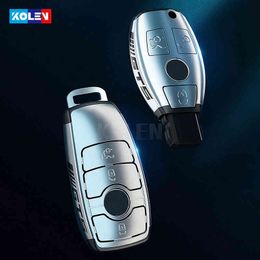 amg key cover UK - PC Car Remote Key Cover Case Shell Fob For Mercedes A B C E S Class W204 W205 W212 W213 W176 GLC CLA GLA AMG W177 Keychain