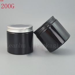 200G X 20PC Empty Black Plastic Cream Jar,Cream Jars Cosmetic Packaging,DIY Lotion And Containers,Wholesale Large Capacitygood qty