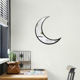 Mirrors 3D Crescent Moon Home Decorative Mirror Self Adhesive Acrylic Nordic Wall Mounted For Living Room Bedroom