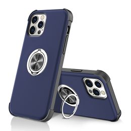 s20 plus cover UK - Kickstand Phone Cases For Iphone 13 12 11 Pro Max Mini XSMAX XR XS X PC TPU Ring Holder Samsung S21 S20 Plus Ultra Magnetic Car Mount Cellphone Case Back Cover