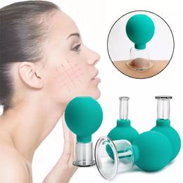 Anti Cellulite Rubber Vacuum Cupping Head Glasses Massage Body Cups Cans Face Massager Suction Cup Therapy Health Care Tool