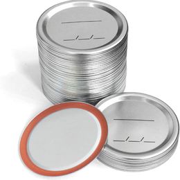 70mm 86mm Regular Mouth Canning Lids Tins Metal Cover plates For Mason Jar Glass Cans Jam Bottle can wirte date on it