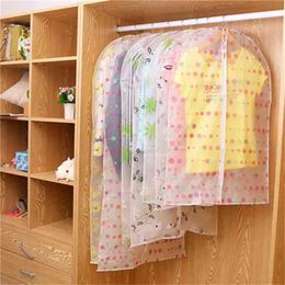 Clothes Hanging Organiser Garment Suit Coat Dust Cover Clothing Wardrobe Storage Dustproof Bag S1S1054 210922