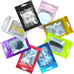 accessories for cell phones Canada - 500pcs 12*22cm plastic zipper lock retail packaging bag USB Cable Poly PP package bags for cell phones cloth hardware accessories
