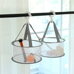20cm Foldable Windproof Drying Baskets 7.8 inches Mini Hanging Net Basket For Cosmetic Egg Sponges Brushes Makeup Tool Organiser