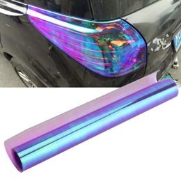 Car Styling Chameleon Headlight Taillight Vinyl Tint Car Sticker Light Film Wrap Automobile Headlamp Membrane Whole Car Decors