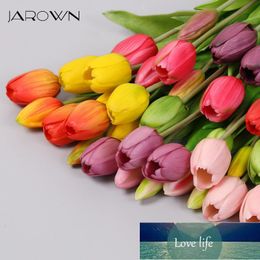 JAROWN 5 Heads Tulip Artificial Flower Real Touch Artificial Bouquet Fake Flower for Wedding Decoration Flores Home Garden Decor Factory price expert design