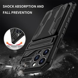 Cases For Iphone13 13pro max iphone12 iphone11 King Kong Card Pocket Bag Case Hybrid Armour Kickstand TPU PC 100pcs at least Oppbag
