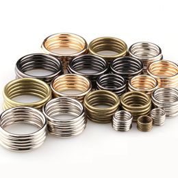 20pcs/lot 20mm - 35mm Bronze Silver Black Gold Circle O Ring Connection Alloy Metal Shoes Bags Belt Buckles DIY Accessorie