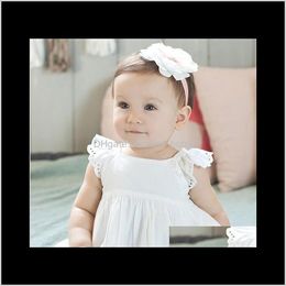 Baby Maternity Drop Delivery 2021 Lovely Baby Girl Infant Kids Adorable Bands 3D Star Tulle Flower Cotton Children Hair Accessories Pretty He