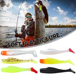 6pcs/Lot Soft Fishing Soft Lure Jig Wobblers Artificial Silicone Bait 8cm 5g for Fishing Sea Swimbait Wobblers Artificial Tackle