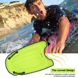 Inflatable Floats & Tubes Surfboard Bodyboard With Handles For Kids Adults Beginner Surfboards Pool Boards Summer Surfing
