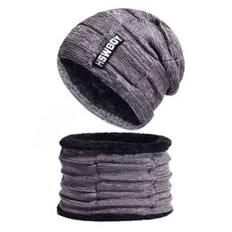 Winter Skullies Beanies Hat For Men Women Wool Necks Caps Balaclava Mask Gorras Bonnet Wool Knitted Hat Y21111