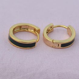 Hoop & Huggie Classic Earring Drop Oil Glaze Red Gold Plated Fashion Jewelry Male Female Earrings Gift
