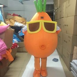 Performance Carrots Vegetable Mascot Costumes Halloween Fancy Party Dress Cartoon Character Carnival Xmas Easter Advertising Birthday Party Costume Outfit