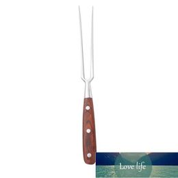 Stainless Steel BBQ 2-Prong Fork Meat Grilling Fork Barbecue Accessories With Wooden Handle Barbecue Fork With Wooden Handle Factory price expert design Quality