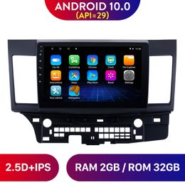 Android 10.0 Car dvd Player Stereo GPS Navigation Radio for 2008-2015 Mitsubishi Lancer-ex Quad Core with FM 10.1" SWC