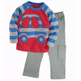 Taxi Baby Boys Clothes Suits 2 3 4 5 6 7 Year 100% Cotton Children Sport Suits Toddler Clothing Sets T-Shirts Pants Outfits 210413