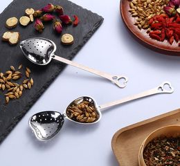 Kitchen Tool Love Heart Shape Style Stainless Steel Tea Infuser Teaspoon Strainer Spoon Filter Household