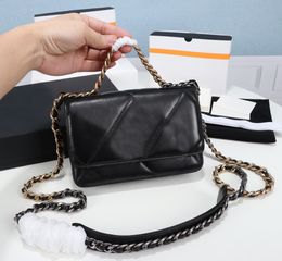 Classic luxury fashion brand wallet vintage lady brown leather handbag designer chain shoulder bag with box wholesale 6868