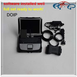 for Mercedes Star Scan Tool MB Star C6 DOIP VCI Scanner SD Connect Compact 6 with V2021.06 SSD in CF-19 Laptop 4G Used Computer Support Wifi