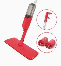 Cleanhome Spray Mop with 360 Degree Handle Reusable Microfiber Pads for Home Kitchen Wooden Floor Ceramic Tiles Tools 210805