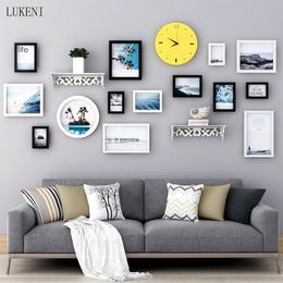 Po Frame Decorative Living Room Sofa Background Wall Painting Simple Modern Mural Combination 210414