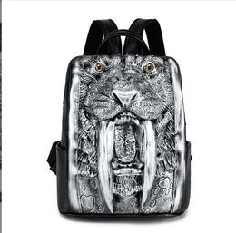 FC004 New Personalised Street Cool Rock MEN Backpack Grimace Pattern Leopard Sabre Wulf Pattern Backpacks Funny Women Shoulder Bag