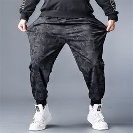 Spring and summer fat men's sports pants loose large hip autumn casual pantalon hombre X0723