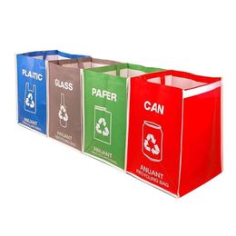 家庭用キッチンオフィスのための別々のリサイクル廃棄物ビンバッグ - リサイクルゴミゴミの選別ビンオーガナイザー防水211215