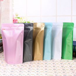 Reusable Snack Zipper Bags Matte Plastic Mylar Stand Up Coffee Bean Pouches Biscuits Organiser Living Room Ziplock Baggoods