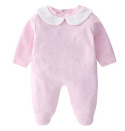 Retail Newborn baby rompers 3 pcs set with cap cotton bear printed jumpsuit one-piece jumpsuits toddle infant kids designer clothes onesies