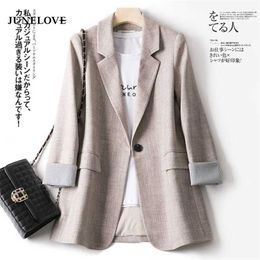 Women Blazer Elegant Business Suits Spring Autumn Office Lady Outerwear Female Casual Blazers Jackets 210930