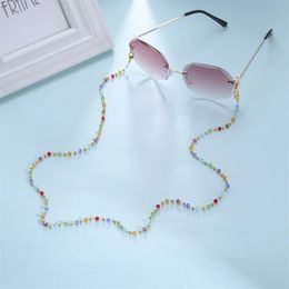 Crystal Stone Metal Beads Glasses Chain Women Face Mask Chains Fashion Reading Necklace Holder Eyewear Cord Lanyard Strap