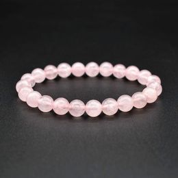 Natural Crystal Stone Beaded Strands Charm Bracelets Elastic Bangle For Women Girl Party Club Yoga Jewellery
