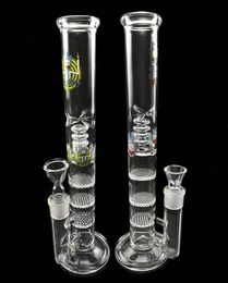 Pyrex Recycler Heady Glass Bong Water Pipes With 12.5 Inch 3 Honeycombs Matrix Philtre Oil Rigs 18.8mm Joint Glass bubbler cheechshop