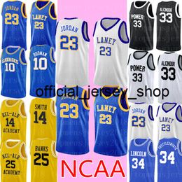 NCAA 23 Michael Jersey Cheap 33 Johnson College Basketball Jersey stitched s S-XXL Blue White