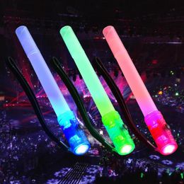 Party Decoration 1pcs Signal Stick LED Glow Whistle Flashing Flash Wand Light Life-saving