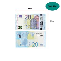 Wholesale Prop Money Copy Toy Euros Party Realistic Fake uk Banknotes Paper Money Pretend Double Sided