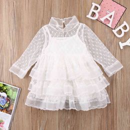 Easter Dress Kid Girls Clothes White tulle Princess Party for Holiday Wedding Costume 3 Years 210515