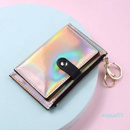 Wallets Women PU Laser Multifunctional Hasp Credit Card Holders Mix Colour