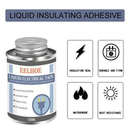 electronic glue UK - Glue Guns 125ml Liquid Sealing Rubber Insulation Electrical Tape Anti-UV Dry Electronic Tube Fast Paste Fix Waterproof T1O6