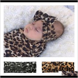 Accessories Baby Kids Maternity Drop Delivery 2021 Ins Printed Stretch Cloth Leopard Rabbit Ear Childrens Headband Baby Hair Band Headdress E