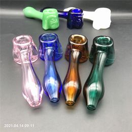 Face Bowl Hand Pipe Hookah Glass Pipes Smoking Accessories Tobacco Hand Pipes Spoon Pipe Dab Rigs Glass Bubbler