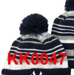 2021 NY Baseball Beanie North American Team Side Patch Winter Wool Sport Knit Hat Skull Caps A