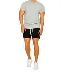 Aitonoble Cotton Summer Breathable Leisure Fitness SET Men's Shortsleeve Basketball Training Sports Running Gym Clothing