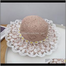 Caps Hats Aessories Baby, & Maternity Lace Flower St Kids Sun Hat Child Uv Protection Panama Beach For Girls Boys Drop Delivery 2021 Onnsm