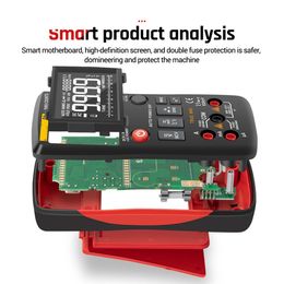 Digital Multimeter 9999 Analog Tester True RMS Professional Multimetro DIY Transistor Capacitor NCV Testers Lcr Meter