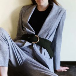 Elegant women solid grey blazer office ladies pocket jackets casual female v-neck suits girls chic cardigan 210427
